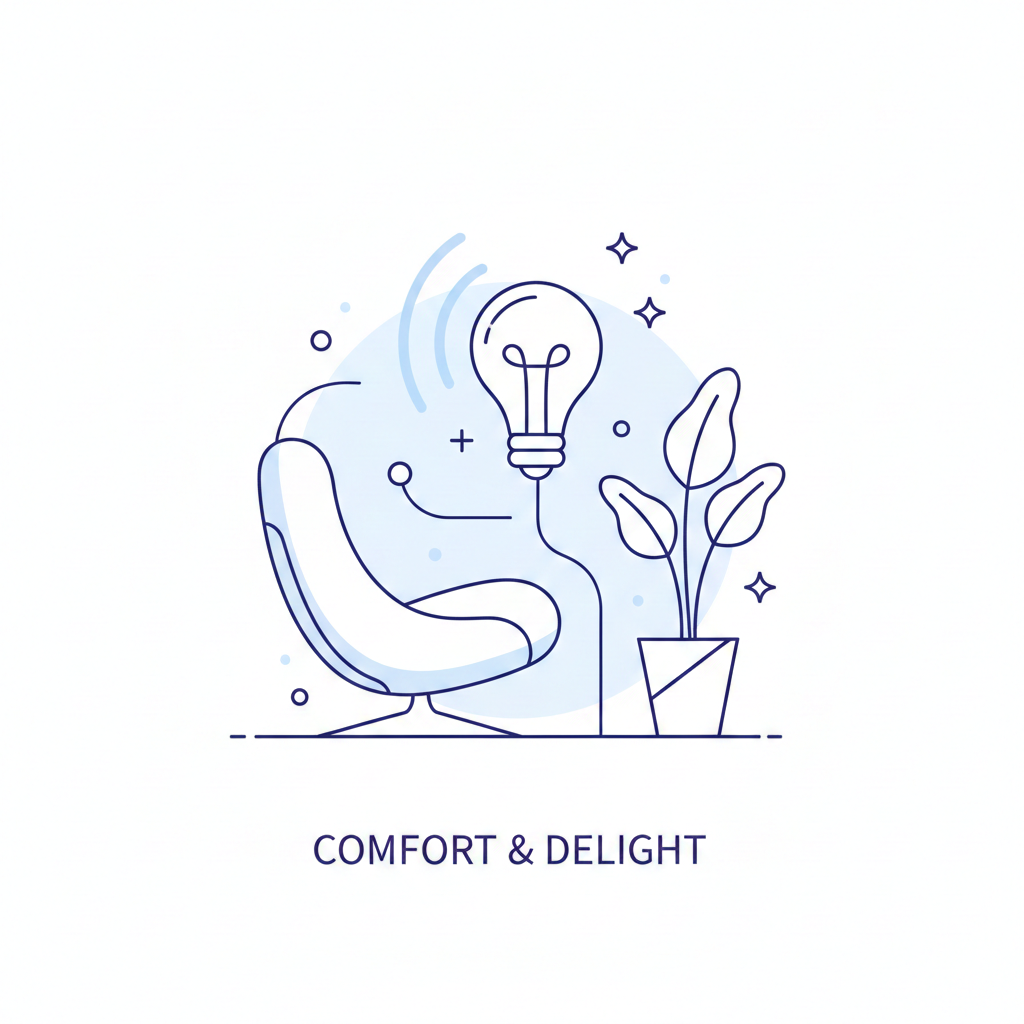 Careful sprout illustration symbolizing nurture and design